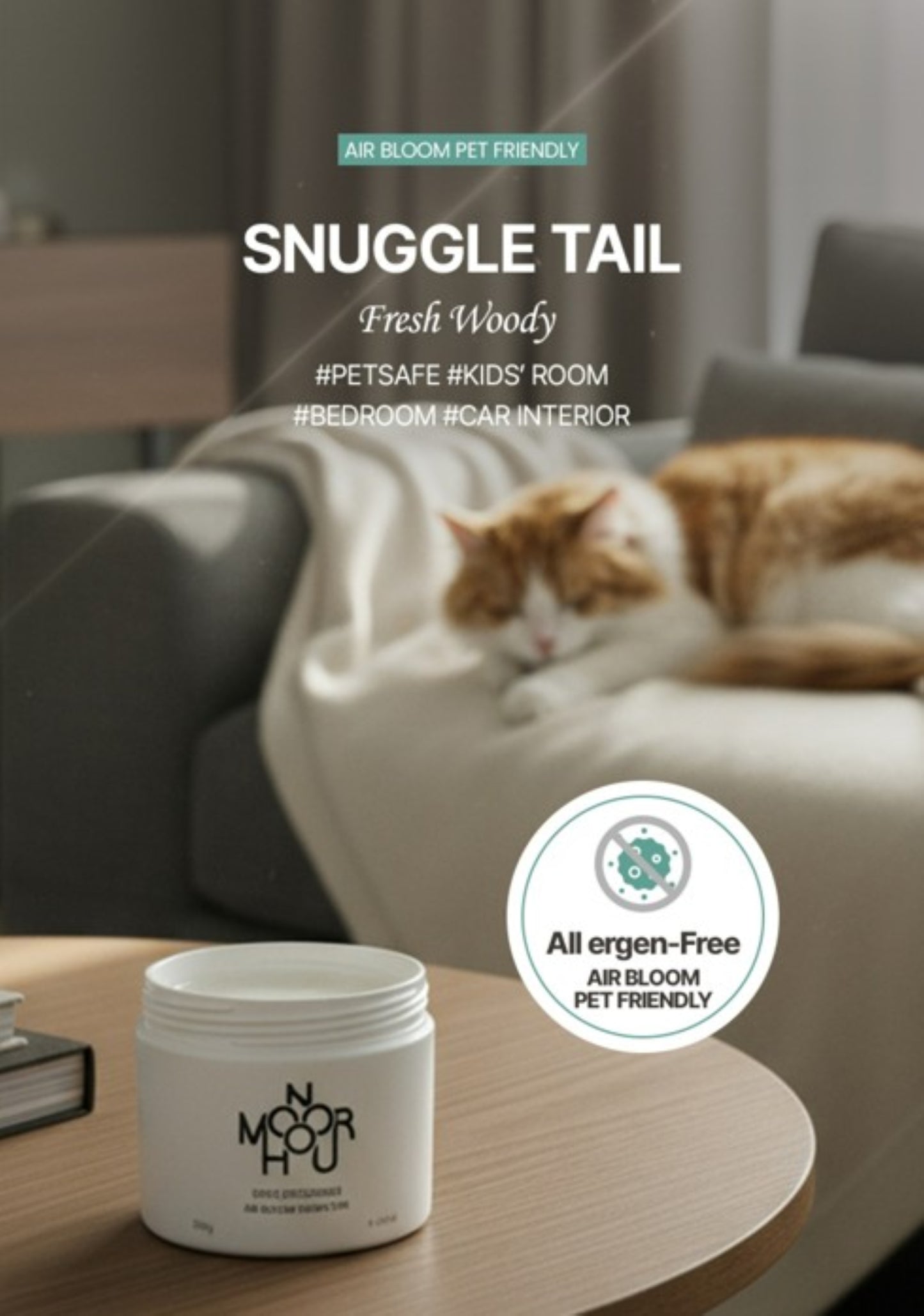 MONOHOUR Air Bloom – Pet-Friendly Odour Absorber (Made in Korea)